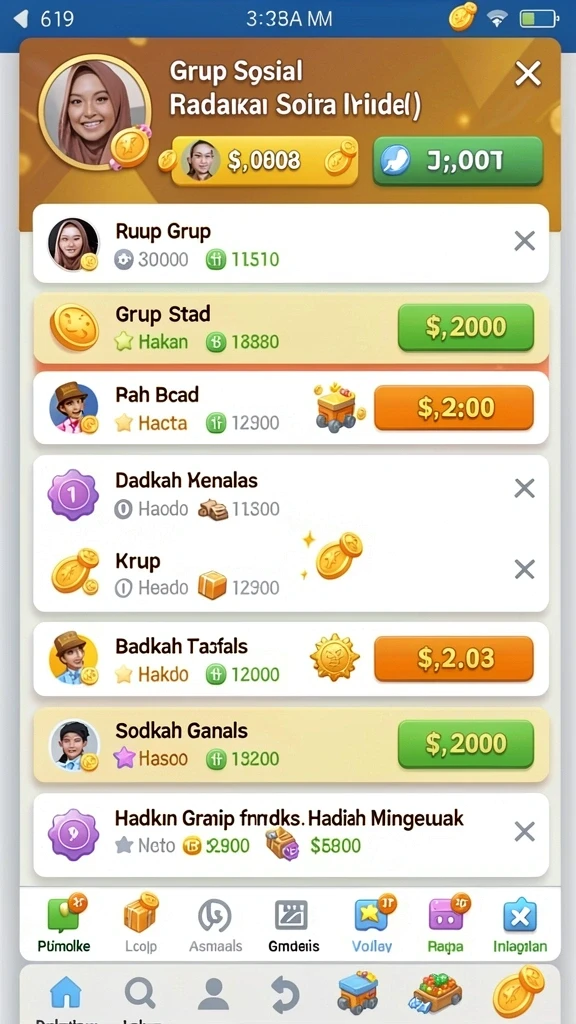 pcx777 - Screenshot menampilkan sistem reward menarik bagi para pemain.