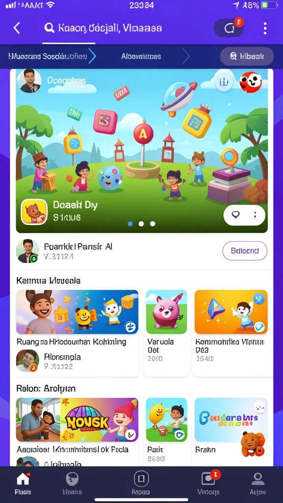 watitoto - Tampilan antarmuka yang menarik dan mudah digunakan.